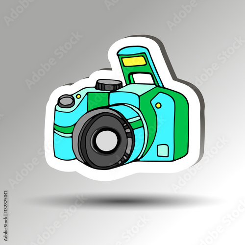 camera vector digital black lens focus photographer