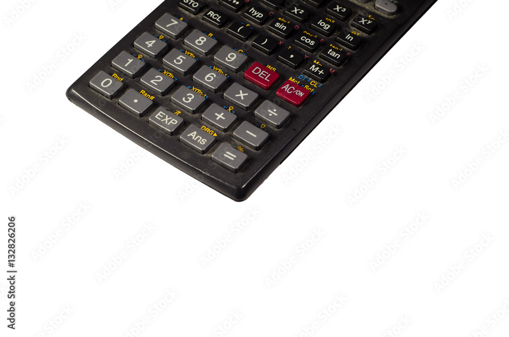 Scientific calculator isolated on white Scientific calculator isolated on white