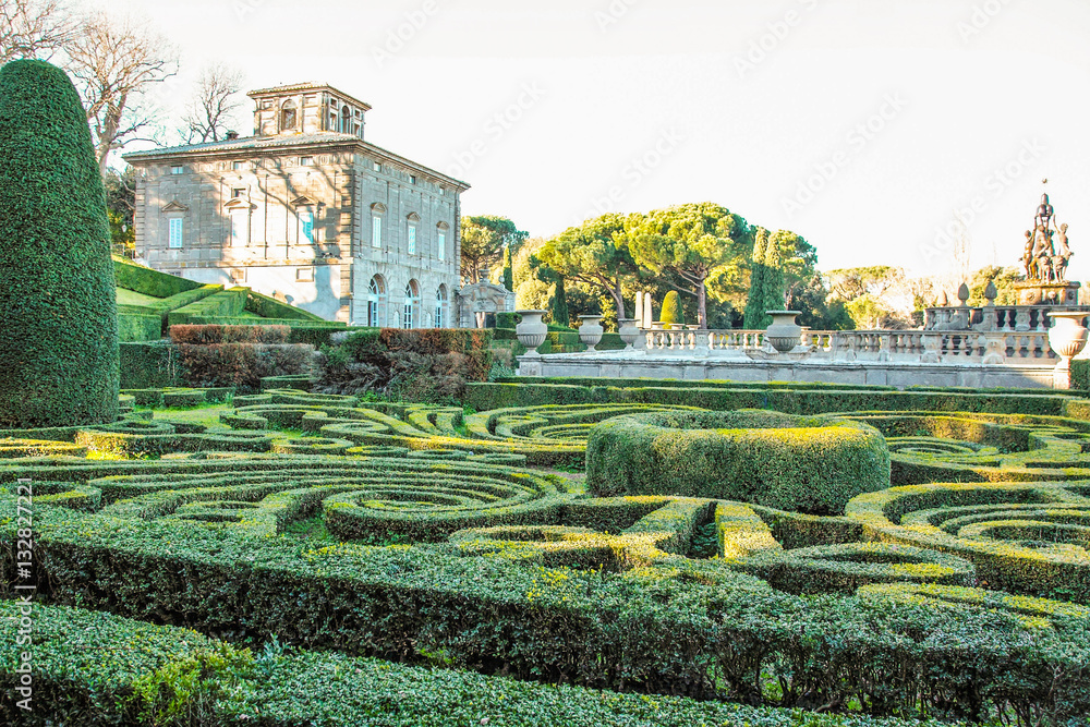 the garden of villa lante