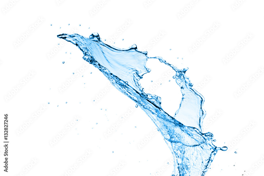 water splash isolated on white background water splash isolated on white background