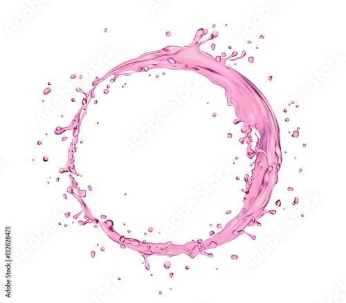 vector juice splash circle