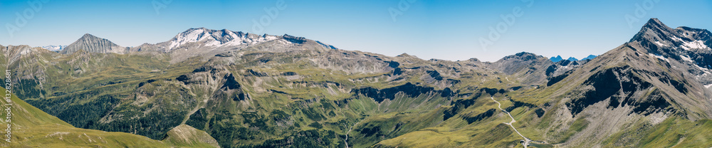 Panorama of Grossglockner High Alpine Road, Austria