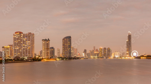 Cityscape Bangkok skyline in dusk, central business district of © mrcmos