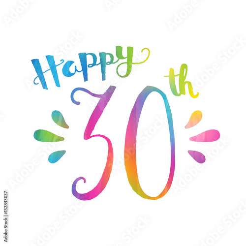 "HAPPY 30th BIRTHDAY" Card
