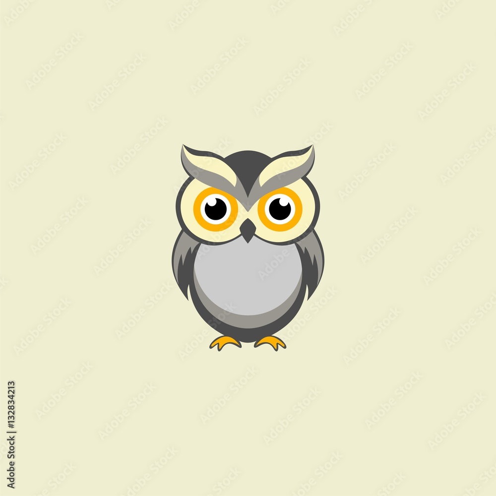 Fototapeta premium owl flat