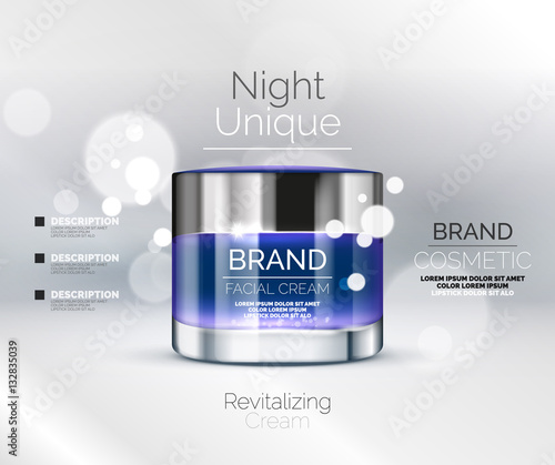 Vector premium cream ads