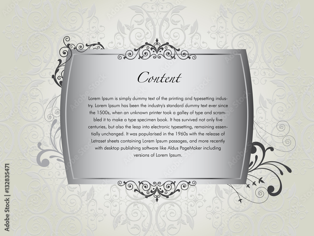 Luxury floral invitation card vector illustrator, can be scaled to any size without loss of resolution