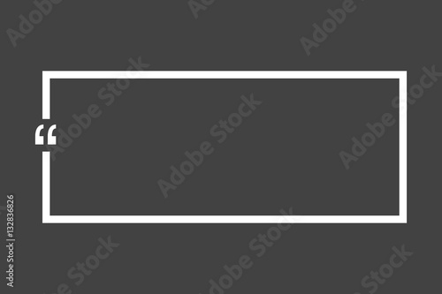 Quote bubble blank templates. Empty business card, paper sheet, information, text. Print design Vector illustration