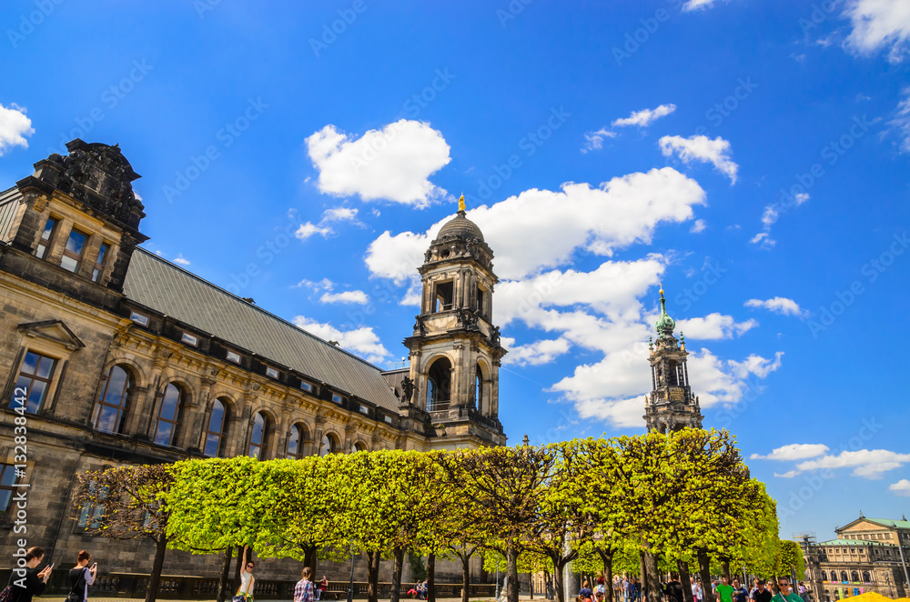 Obraz premium Dresden Cathedral of the Holy Trinity or Hofkirche, Dresden, Saxony, Germany