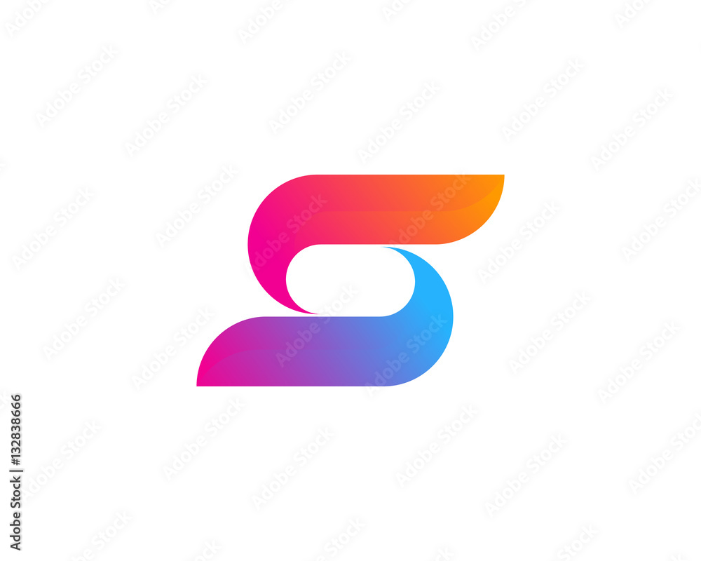 Initial Letter S Modern Shape Logo Design Element Initial Letter S Modern Shape Logo Design Element