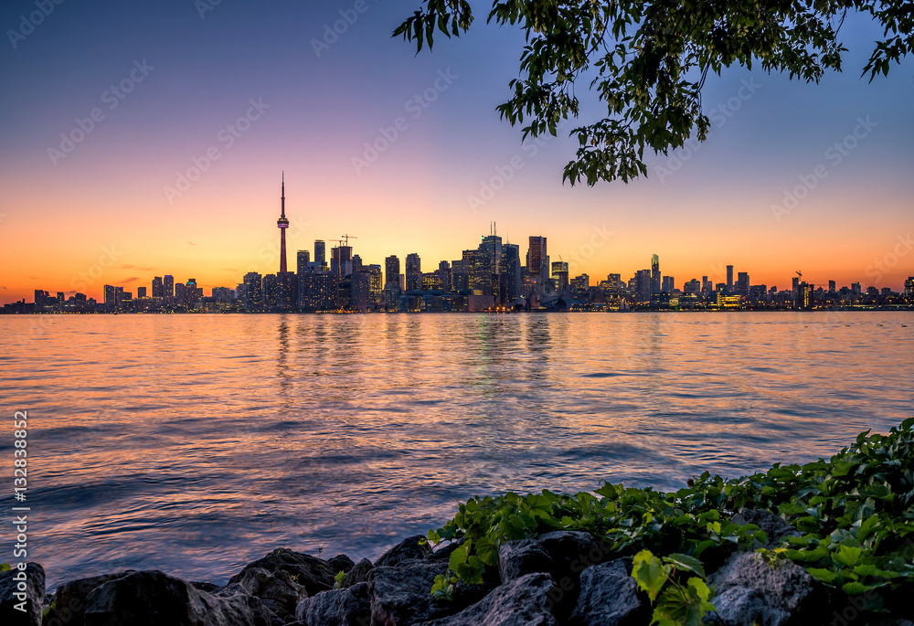 Fototapeta premium Toronto Skyline at night, Canada