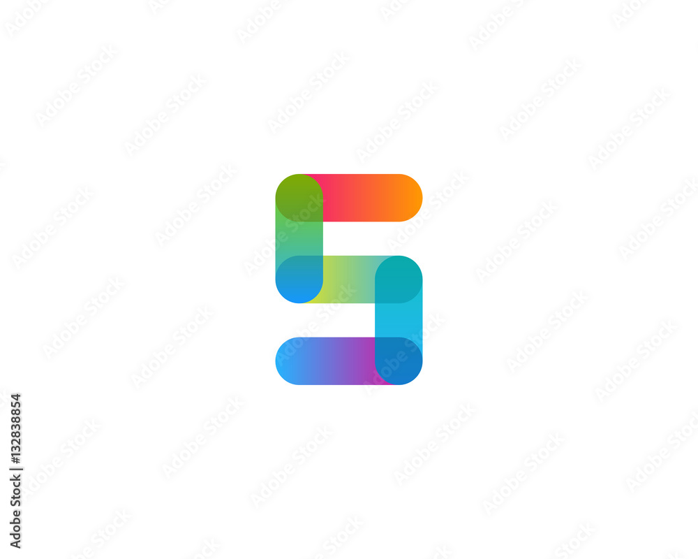 Initial Letter S Gradient Link Logo Design Element Initial Letter S Gradient Link Logo Design Element