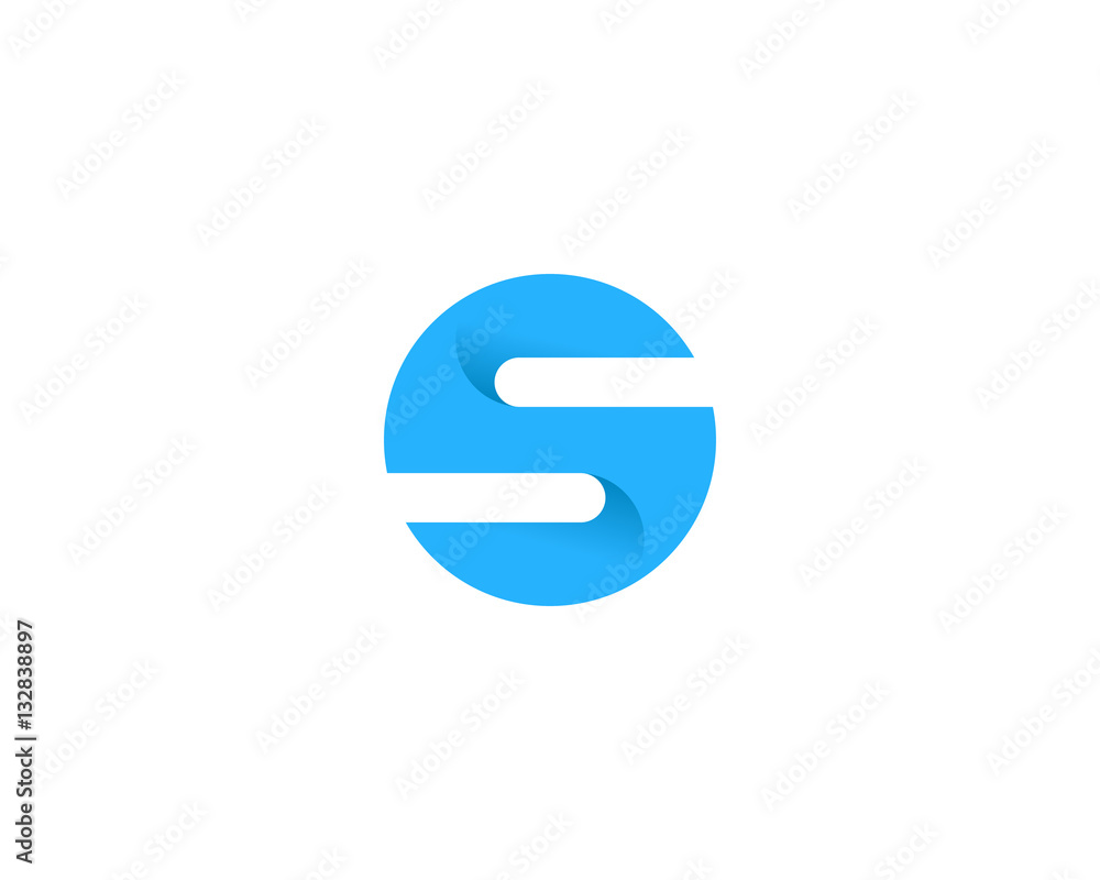 Initial Letter S Circle Logo Design Element Initial Letter S Circle Logo Design Element