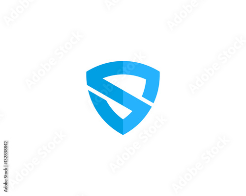 Free Download Initial Letter S Shield Logo Design Element - GFXLoad