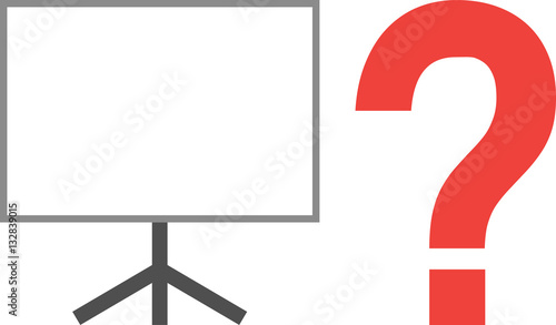 Board with question mark