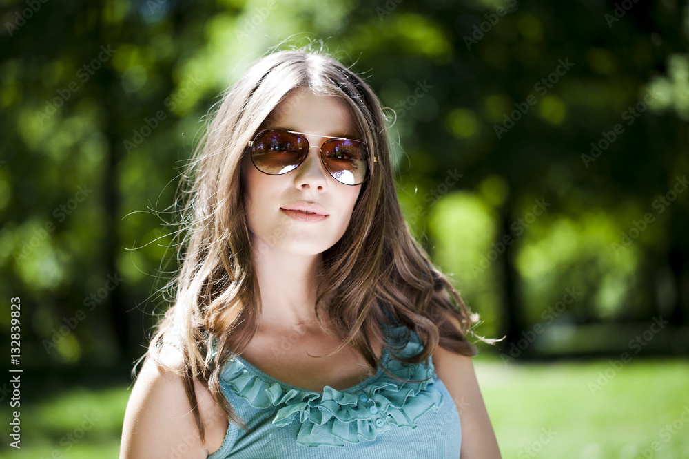 Outdoor Portrait of a Beautiful Woman Outdoor Portrait of a Beautiful Woman