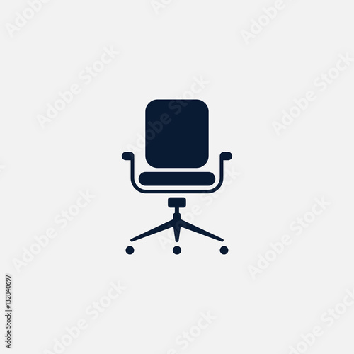 Office chair icon simple illustration