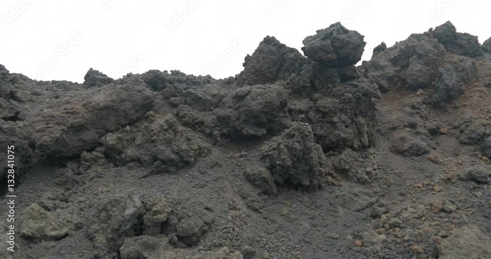 A lunar scenery on the summit crater of Etna volcano, Italy A lunar scenery on the summit crater of Etna volcano, Italy