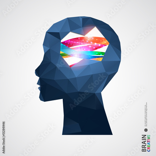 Creative concept of the human head.