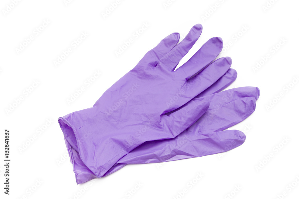 medical gloves on white background