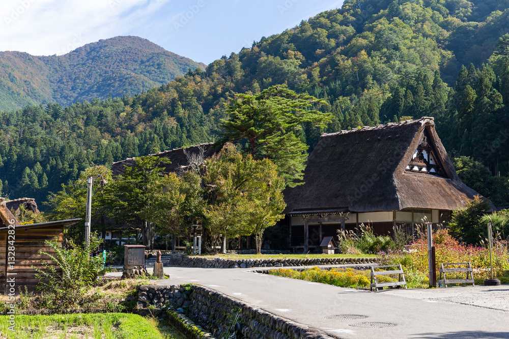 Traditional Japanese old Shirakawa Village