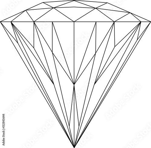 Simple and classy Diamond Illustration Logo Cartoon Animation graphic resource hi-res