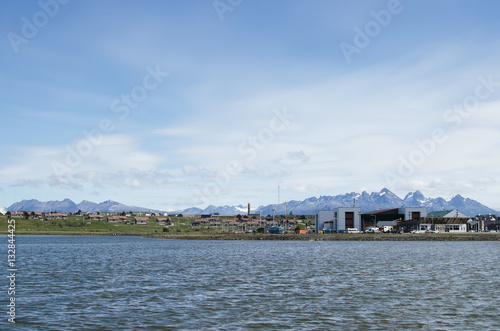 View to Ushuaia and sea