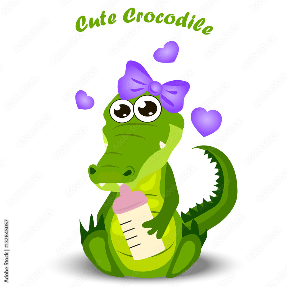 Fototapeta premium baby crocodile or alligator