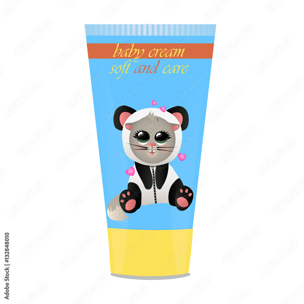 Baby cream tube with kids design Baby cream tube with kids design