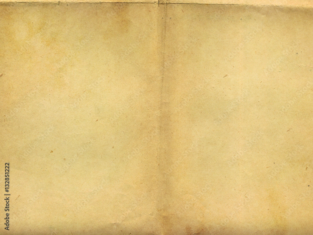Obraz premium Yellowed aging paper texture.
