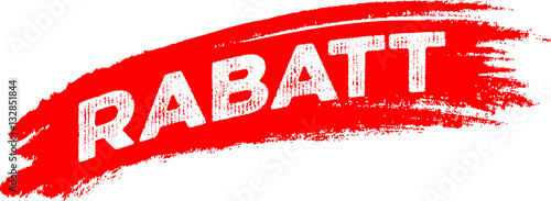 Rabatt! Roter Wischer, Angebot, Button 