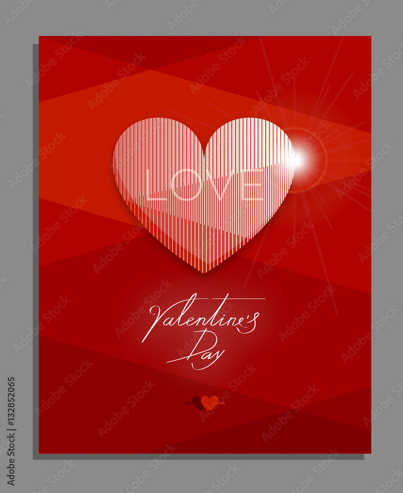 Valentine's day greeting card