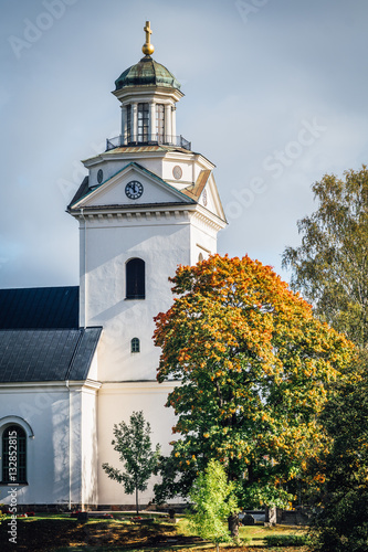 White Stone church in Fagersta Sweden
