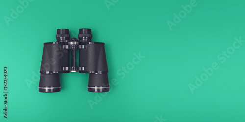 Binoculars header with copy space photo