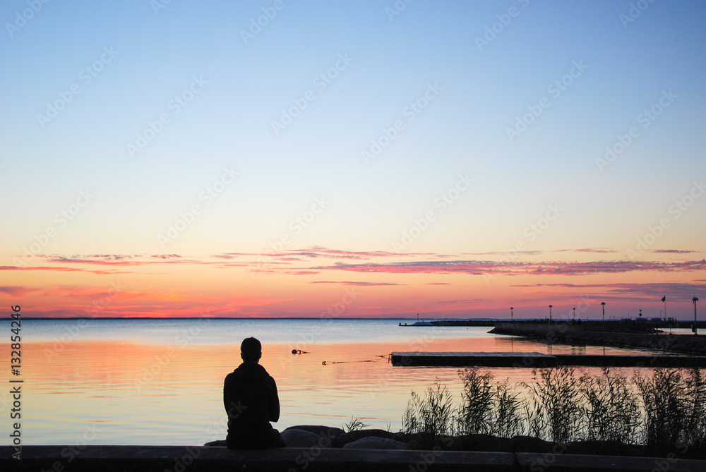 Watching sunset Watching sunset