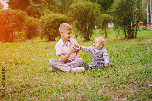 boys for a walk © hetmanstock2