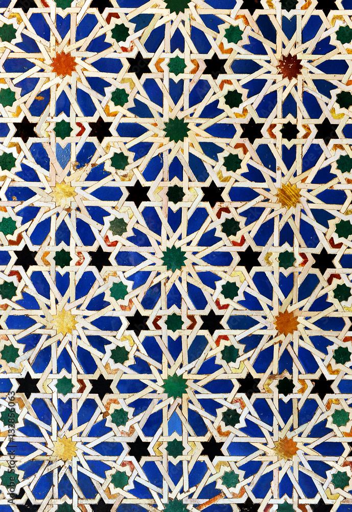 Tiles of the Alcazar of Seville, Spain