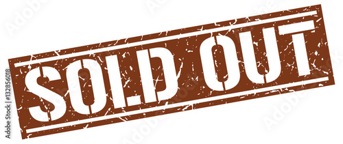 sold out square grunge stamp