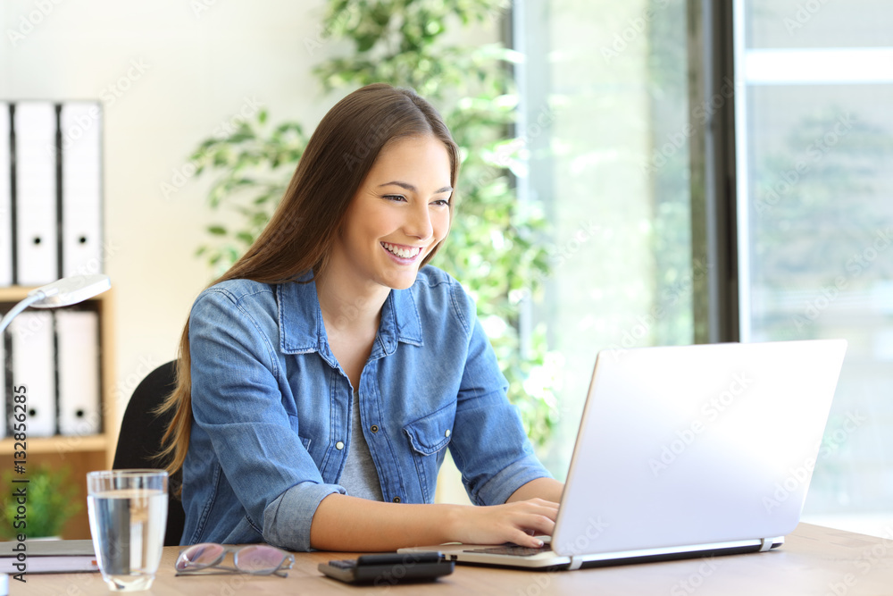 Entrepreneur working with a laptop Entrepreneur working with a laptop