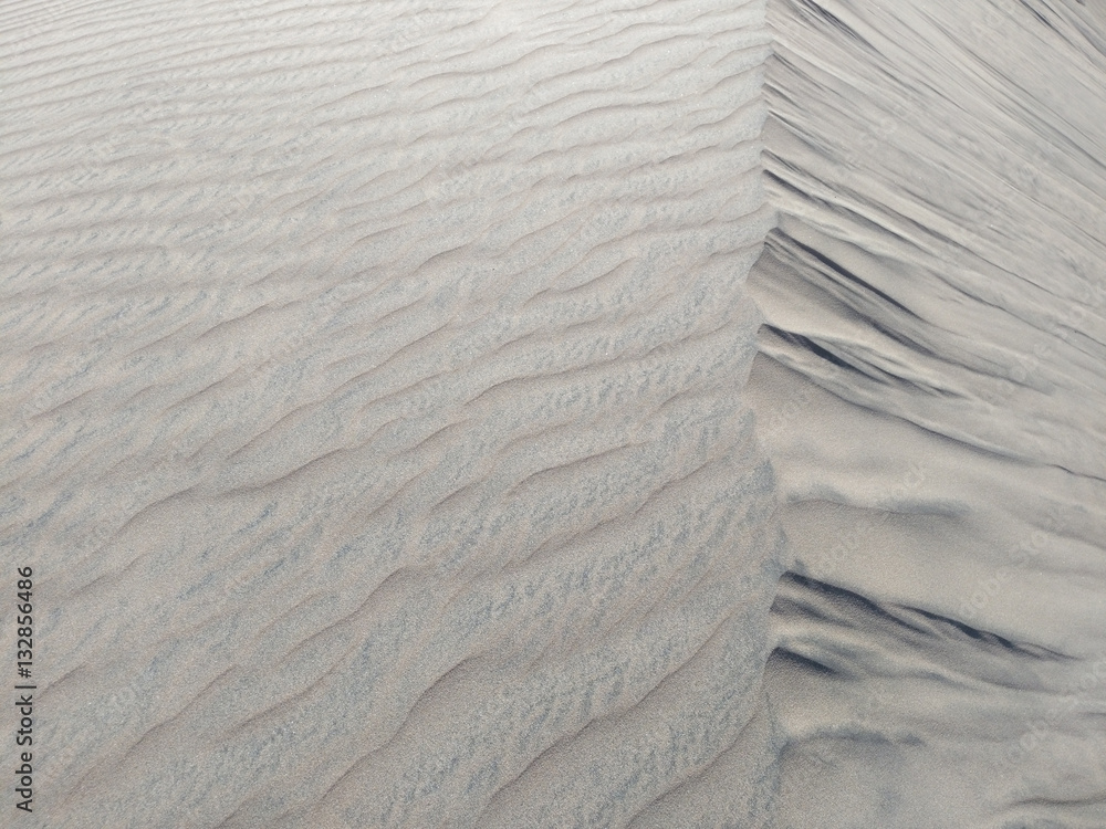 Obraz premium Silver sand - view from above