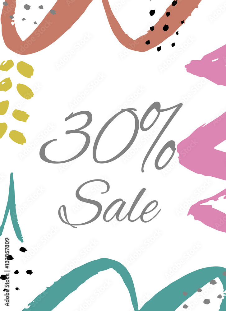 Discount card design. Can be used for social media sale website, posters, flyers, email, newsletter, ads, promotional material. Mobile banner templates.