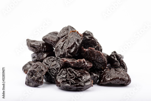 A stack of pitted prunes