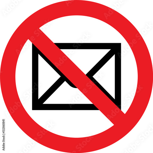 No mail sign