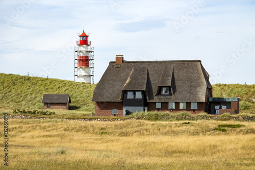 Lighthouse on the island of Sylt, Germany photo