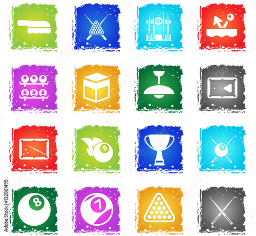 Billiards simply icons