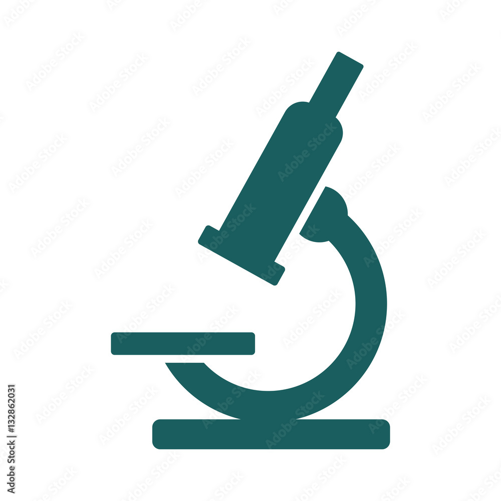 microscope icon on white background microscope icon on white background