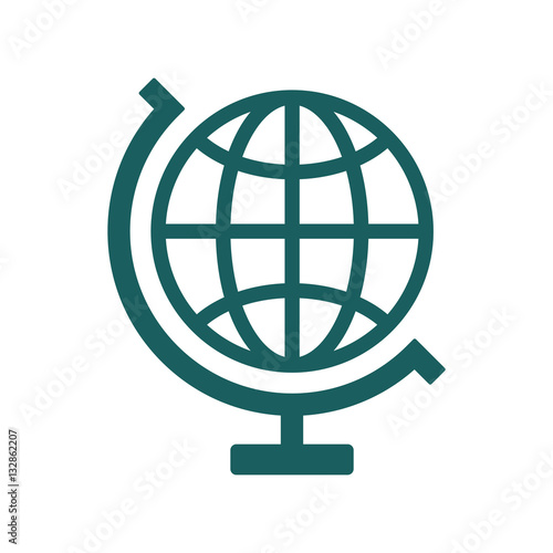 globe icon on white background