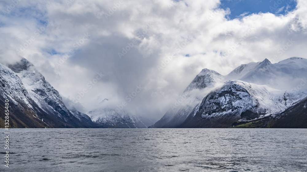 mountain fjords