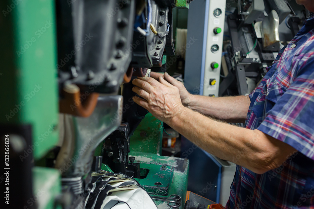 Obraz premium fabryka butów