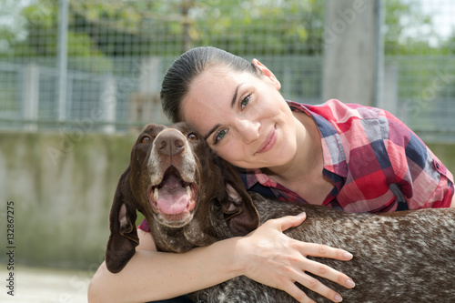 shelter keeper loves her residents photo